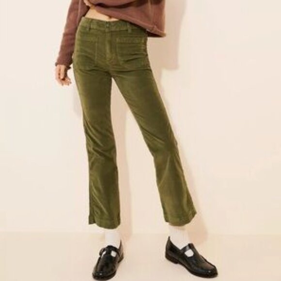 Free People High Time Velvet Kick Flare Pants - Picture 1 of 5